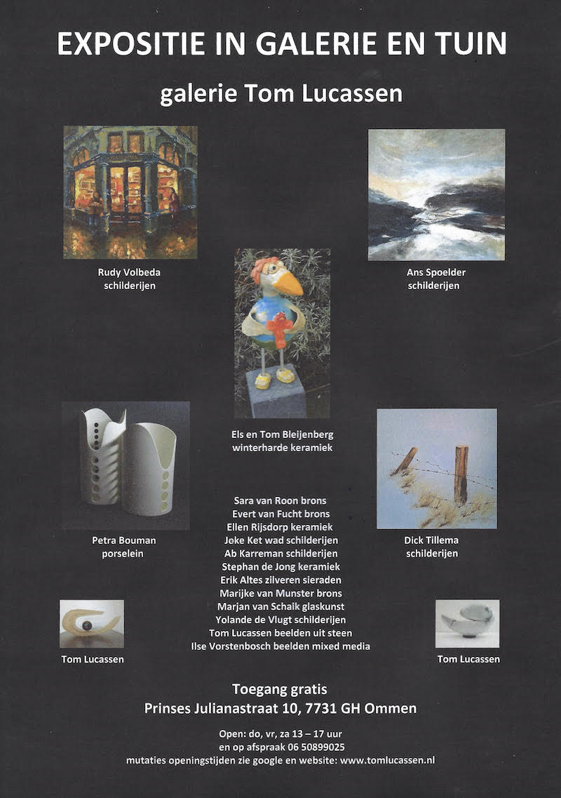 EXPOSITIE IN GALERIE EN TUIN - GALERIE TOM LYCASSEN